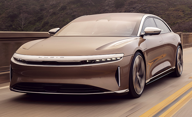 Lucid Air buyers get 3 years of free charging from Electrify America