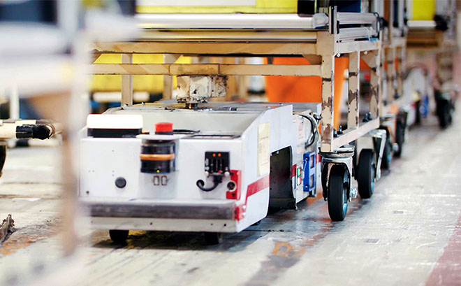 LEAF batteries find a second life in automated guided vehicles