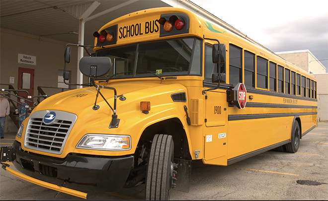 Blue Bird delivers electric school bus equipped with Nuvve V2G tech