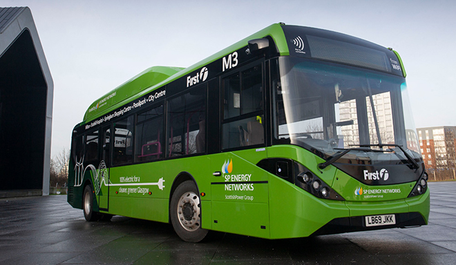 First Bus to build charging hub with 160 e-bus charge points in Glasgow
