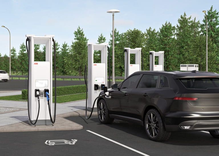 ABB Terra HP GEN3_Car being charged environment integration_C