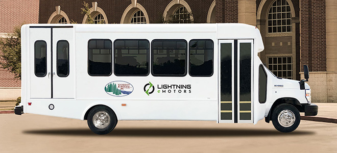 Lightning eMotors and Forest River partner to deploy up to 7,500 electric shuttle buses