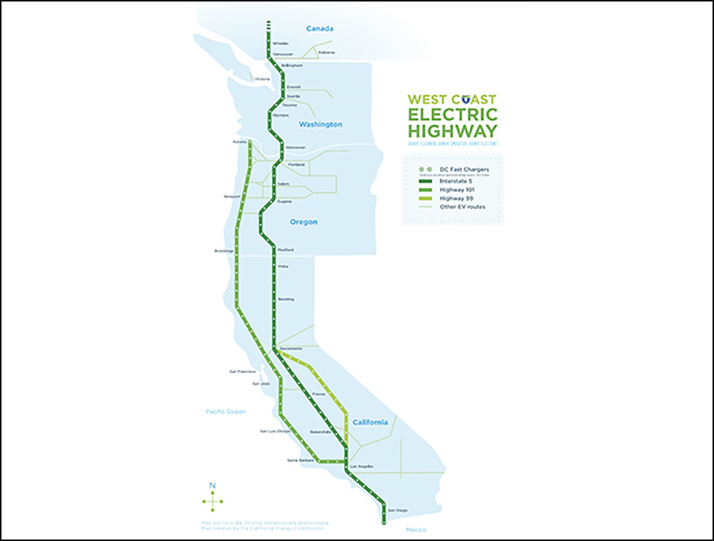 West Coast Electric Highway to undergo extensive upgrade