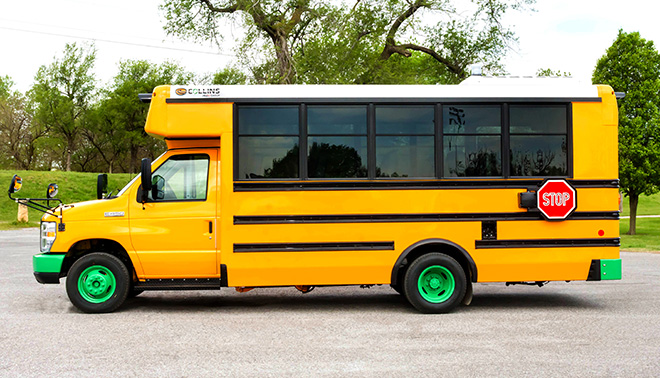 Lightning eMotors partners with Collins Bus to manufacture electric Type A school buses