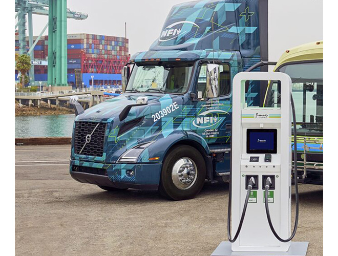 Electrify America to provide charging infrastructure, including on-site generation and storage, for NFI drayage trucks at California ports