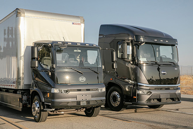 BYD introduces two new electric heavy-duty trucks