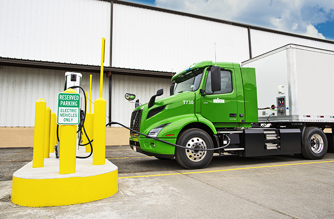 Volvo Trucks and AMPLY Power collaborate on charge management programs for electric truck fleets