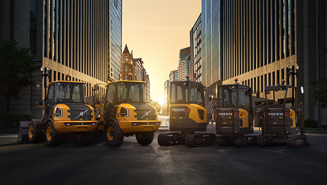 Volvo CE introduces 3 new electric construction machines