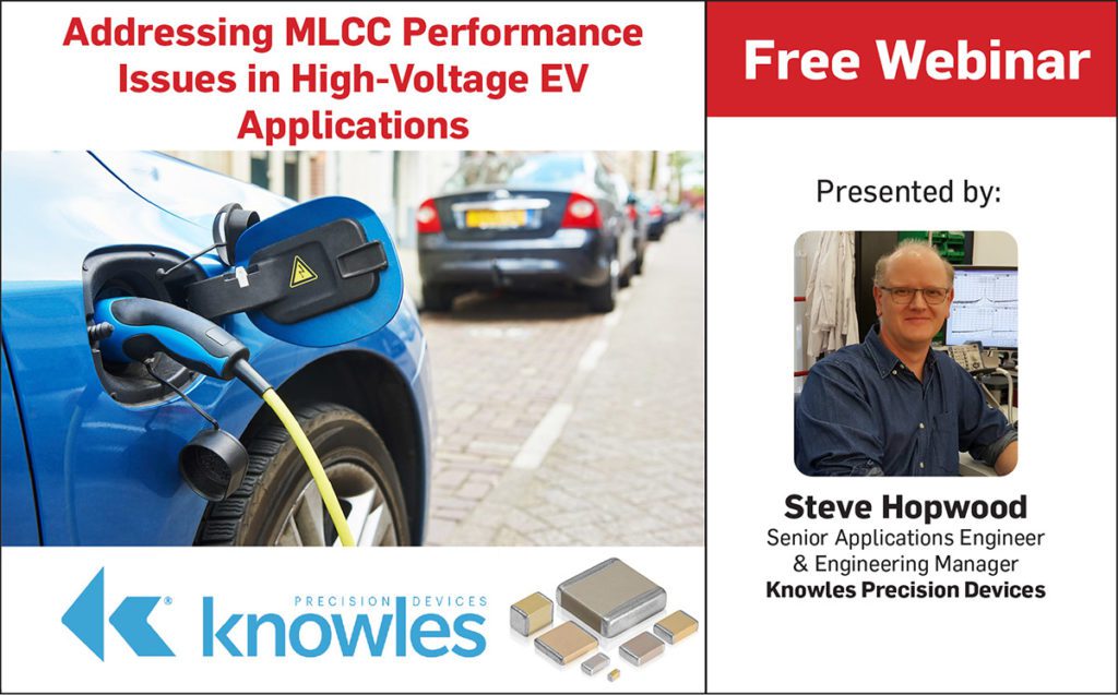 Webinar: Addressing MLCC performance issues in high-voltage EV applications