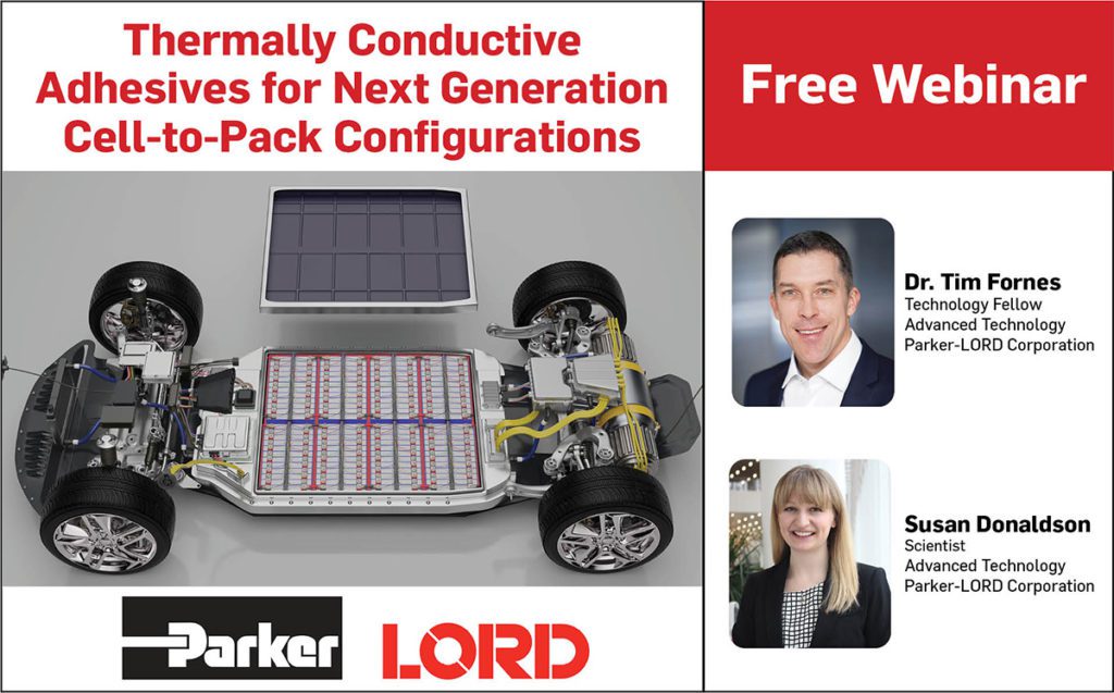 Webinar: A new class of thermally conductive adhesives for next-generation cell-to-pack configurations