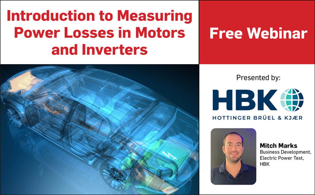 Webinar: Introduction to measuring power losses in motors and inverters