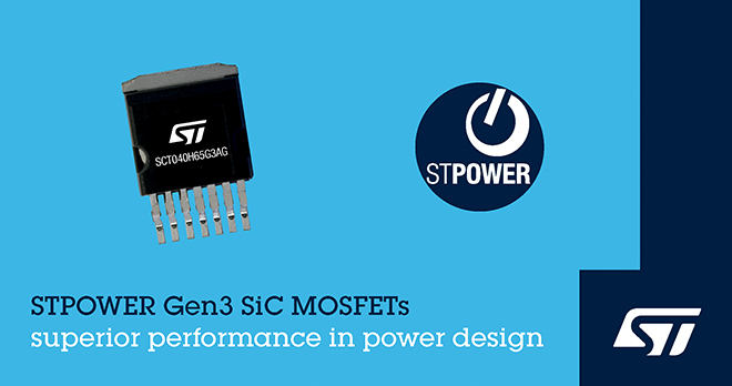 STMicroelectronics releases SiC MOSFETs for 800 V drive systems