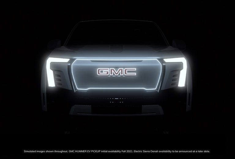 GMC gives a first-look at its upcoming electric Sierra Denali pi