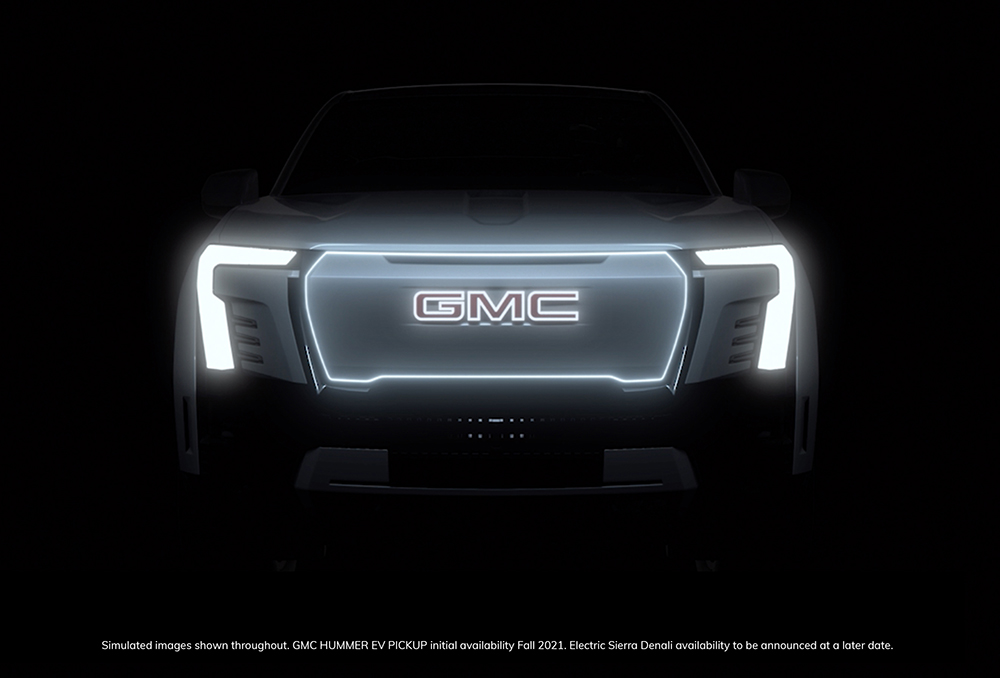 GMC offers a sneak peek at the upcoming electric Sierra pickup