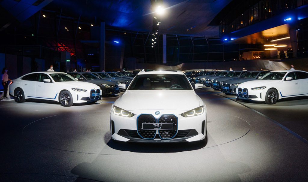 BMW begins i4 deliveries in Germany, reveals hulking PHEV concept