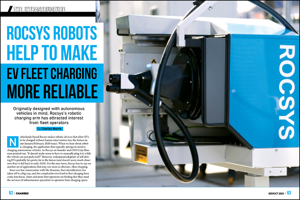 Rocsys robots help to make EV fleet charging more reliable
