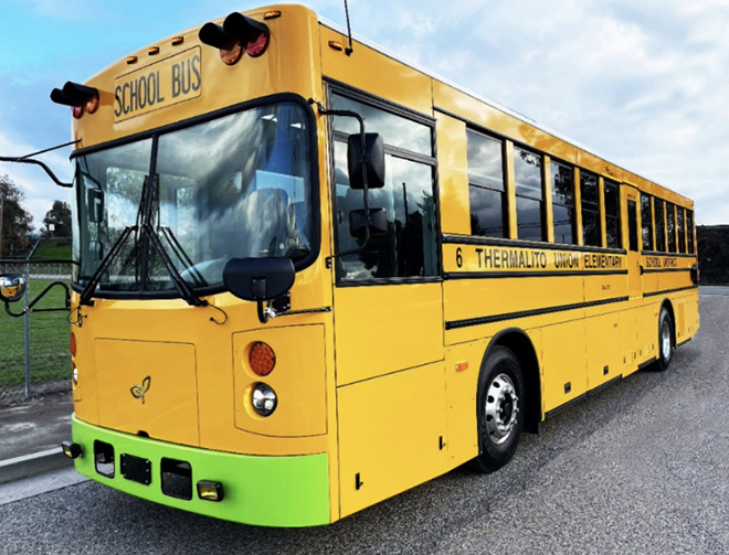 GreenPower delivers Six BEAST School buses to Thermalito, CA school district