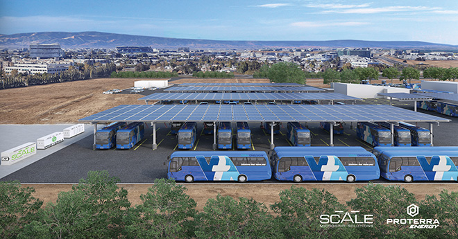Proterra to deploy solar and battery storage microgrid for electric bus fleet