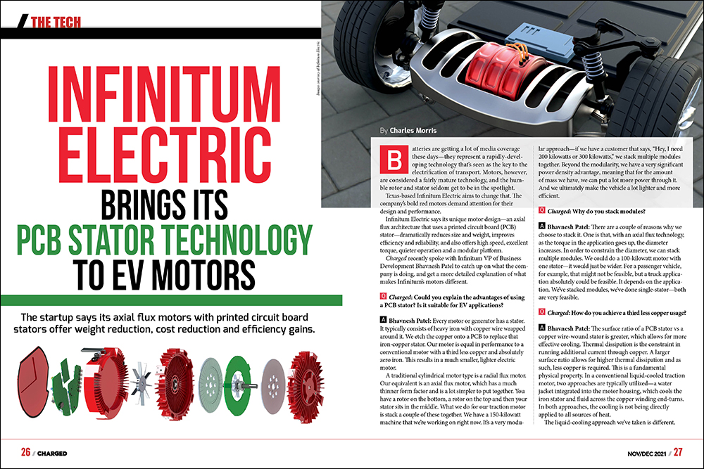 Infinitum Electric brings its PCB stator technology to EV motors