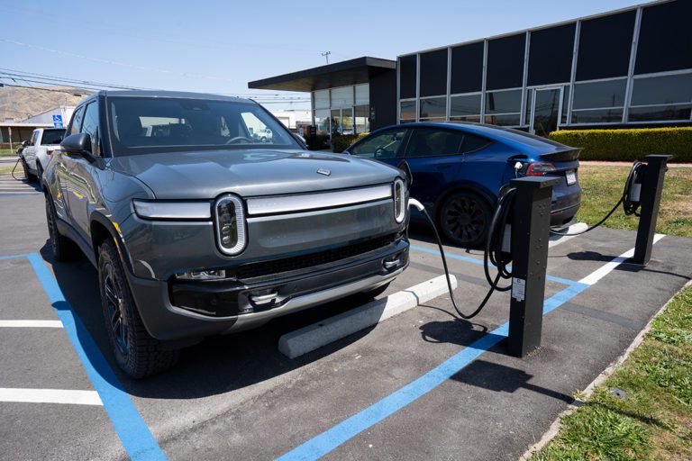 South San Francisco, CA, USA – May 1, 2022: A new Rivian R1T tru