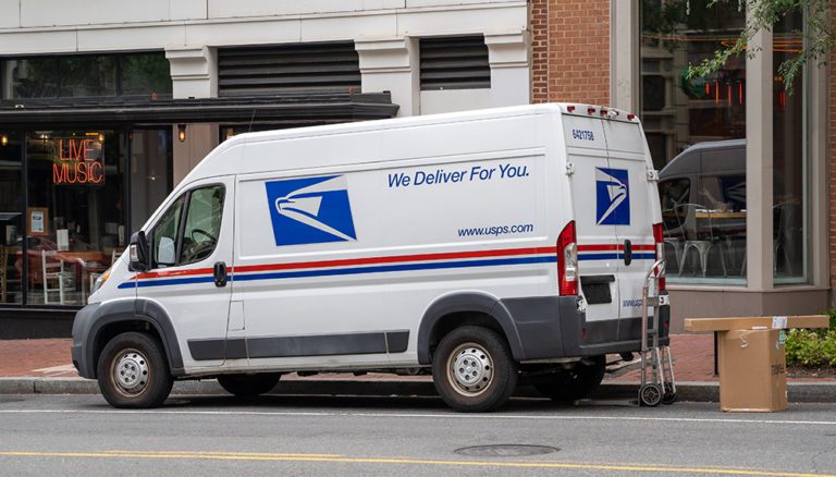 Washington, DC – August 5, 2019: A USPS (United States Postal Se