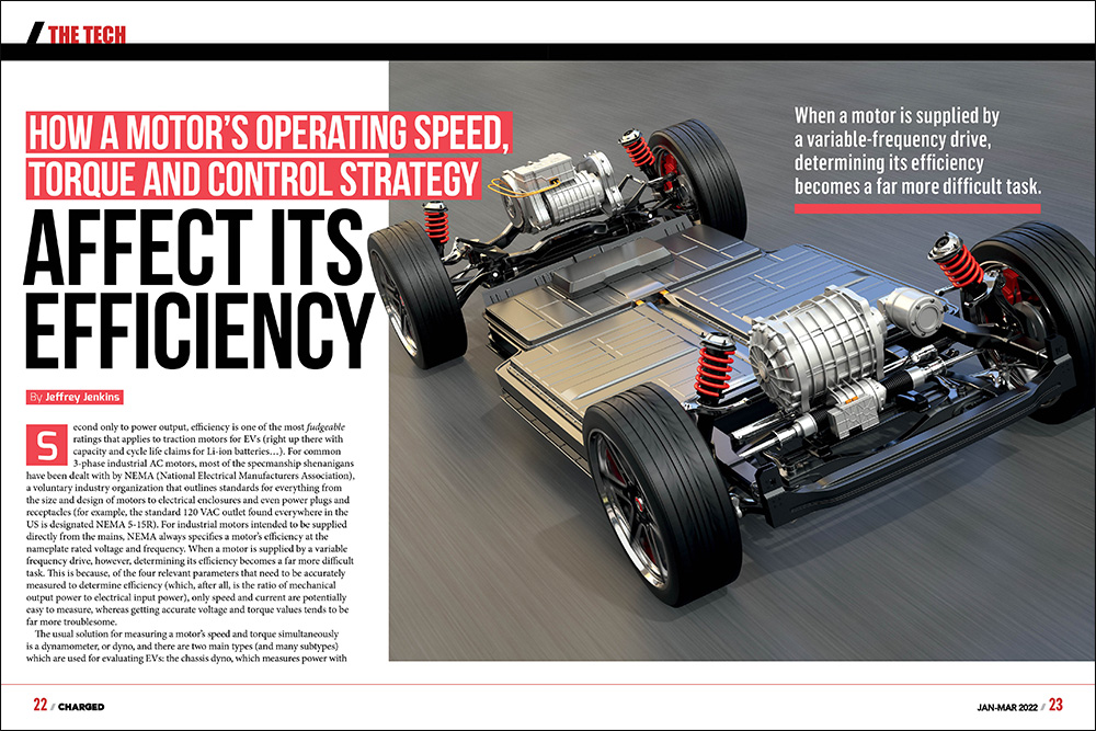 How a motor’s operating speed, torque and control strategy affect its efficiency