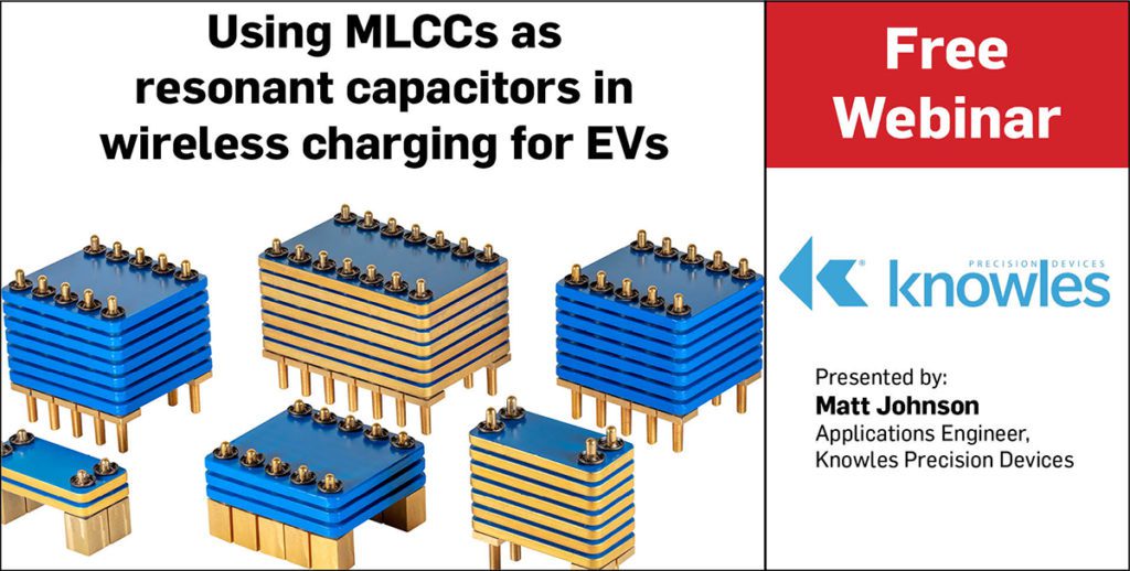 Webinar: Using MLCCs as resonant capacitors in wireless charging for EVs