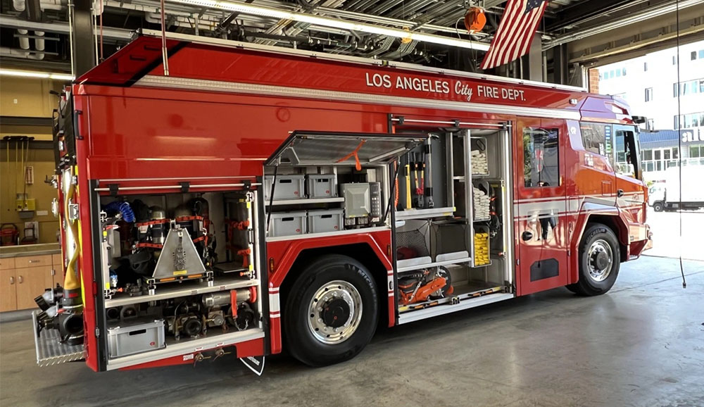 Charged EVs  Los Angeles Fire Department unveils hybrid fire
