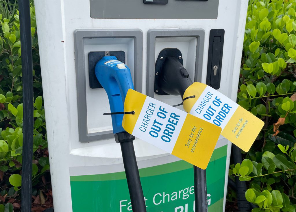 DOE requests information about non-functional public EV chargers