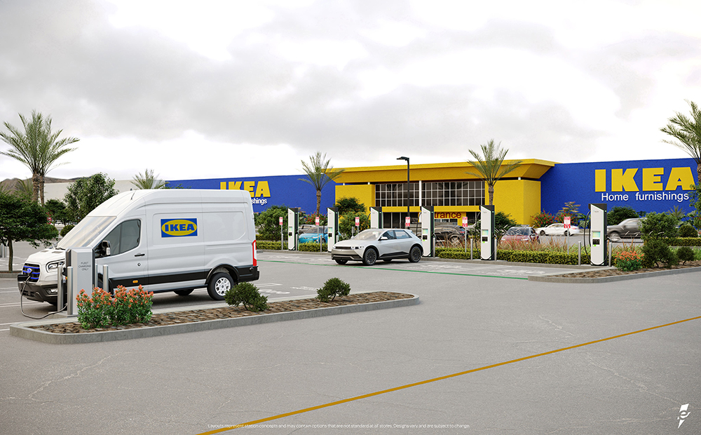 Electrify America to deploy public and fleet charging stations at 25 IKEA locations