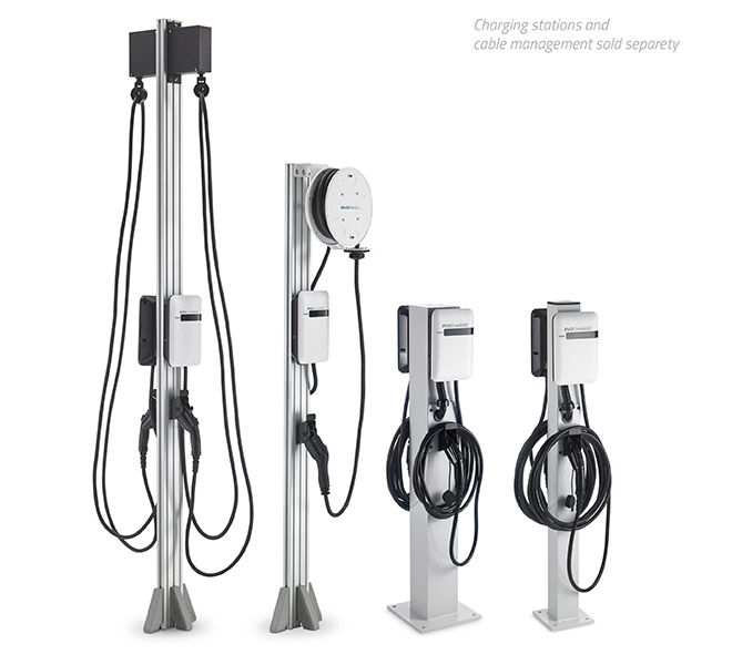 EvoCharge’s new concealed pedestals for EV charging stations
