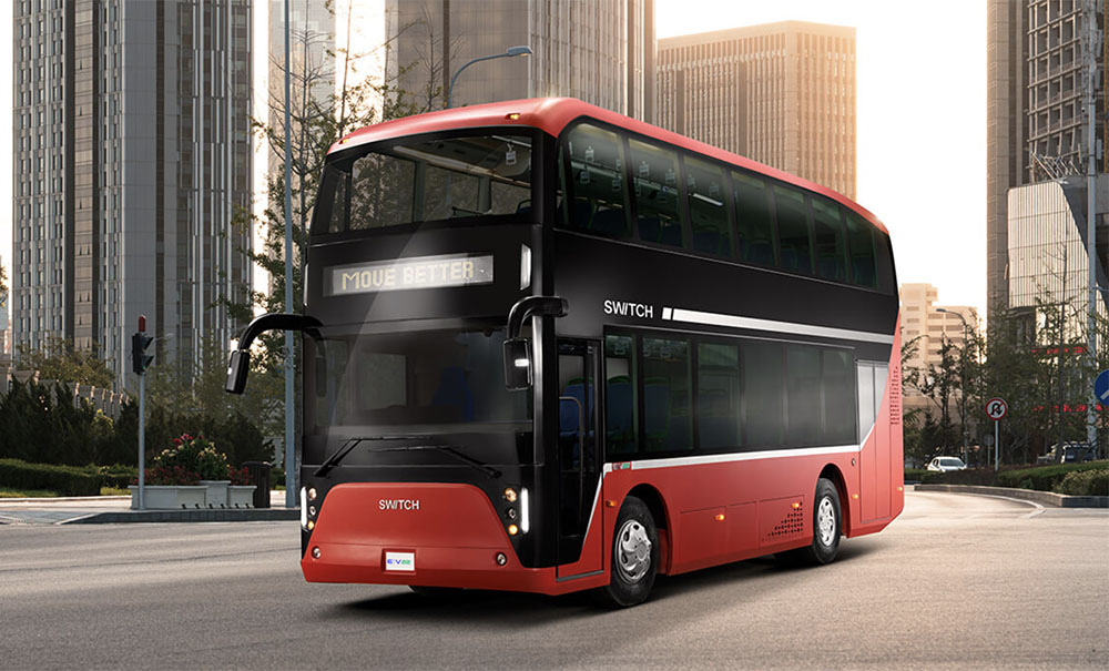 Switch Mobility unveils electric double-decker bus for Indian market