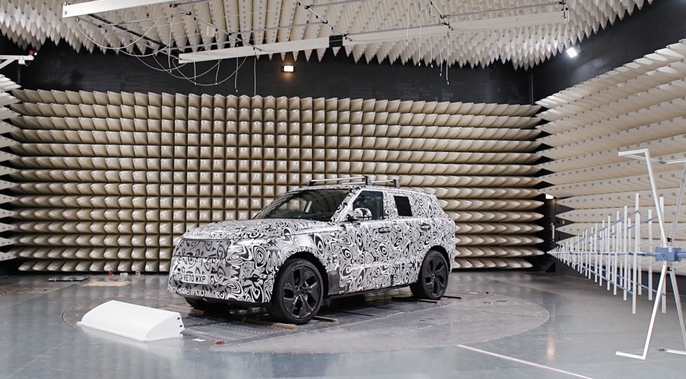 Jaguar Land Rover’s new facility to test electrical and radio interference in vehicles