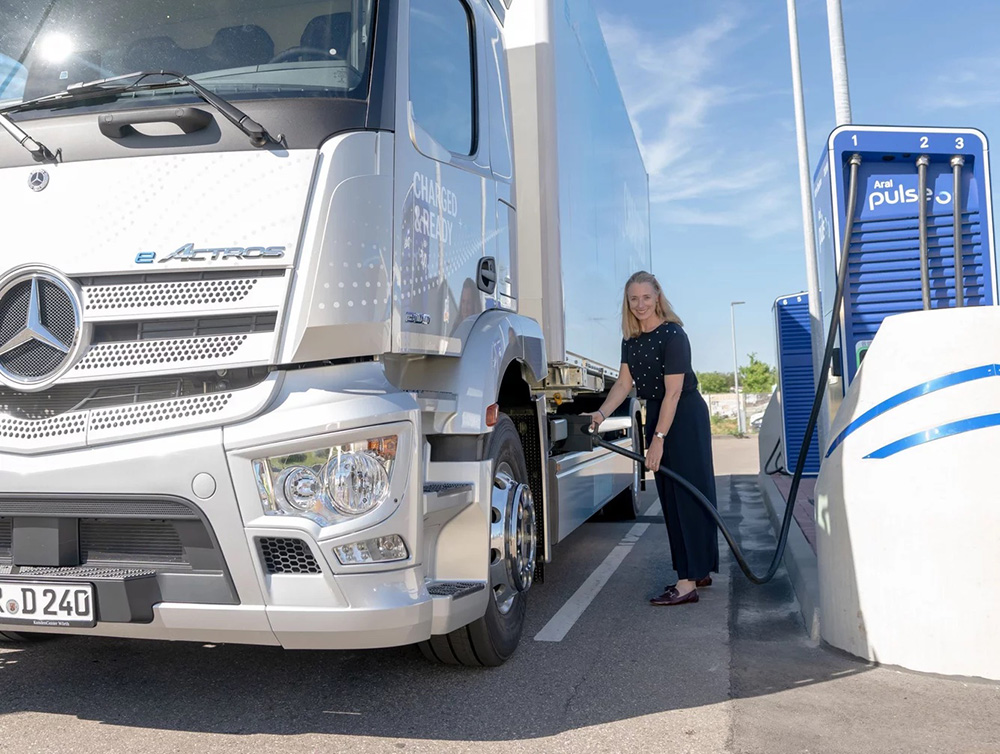 bp opens its first electric truck charging facility in Germany