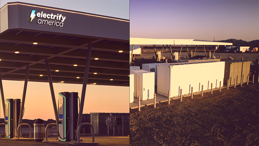 Electrify America unveils megawatt-level battery energy storage system at California charging station