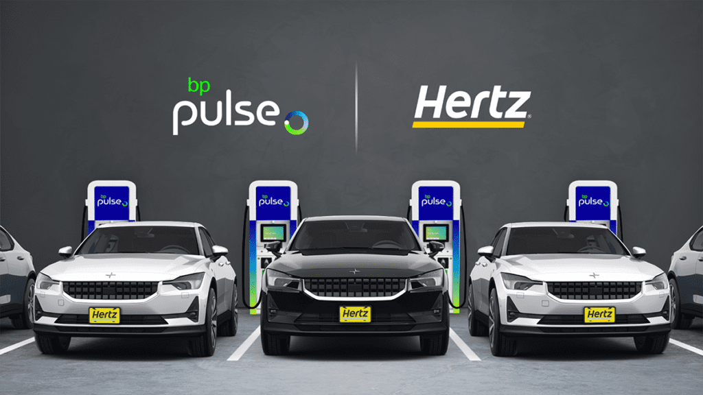 bp pulse to build and maintain charging network for Hertz