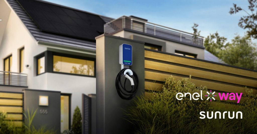 Enel X Way and Sunrun partner to offer smart home charging stations