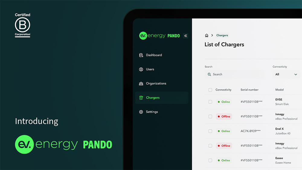 ev.energy’s new Pando is a cloud-based EV charging management platform