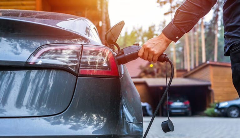 Electric car charging with station, EV fuel advance and modern e
