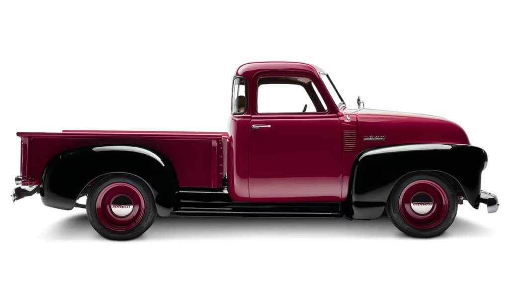 Chevy3100 SidePassenger CarmonaRedMetallicBlack 01 Charged EVs | Kindred and KORE cooperate on battery modules for vintage vehicles