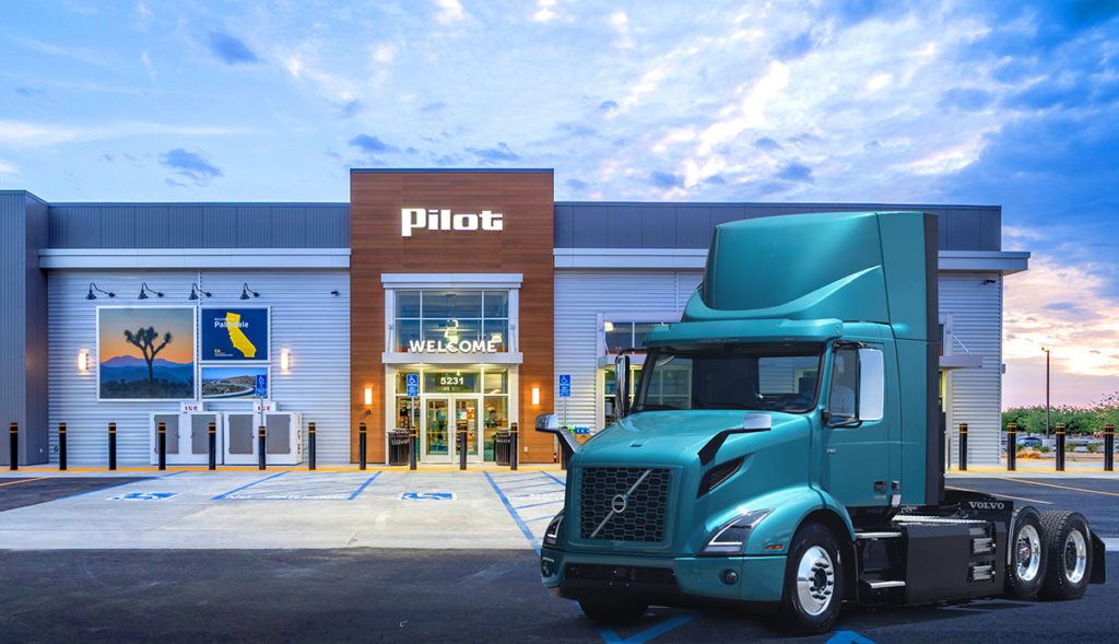 Pilot and Volvo to build charging network for medium- and heavy-duty electric trucks
