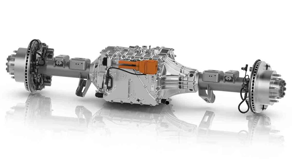 ZF’s new e-axle for pickup trucks features 800 V SiC inverters