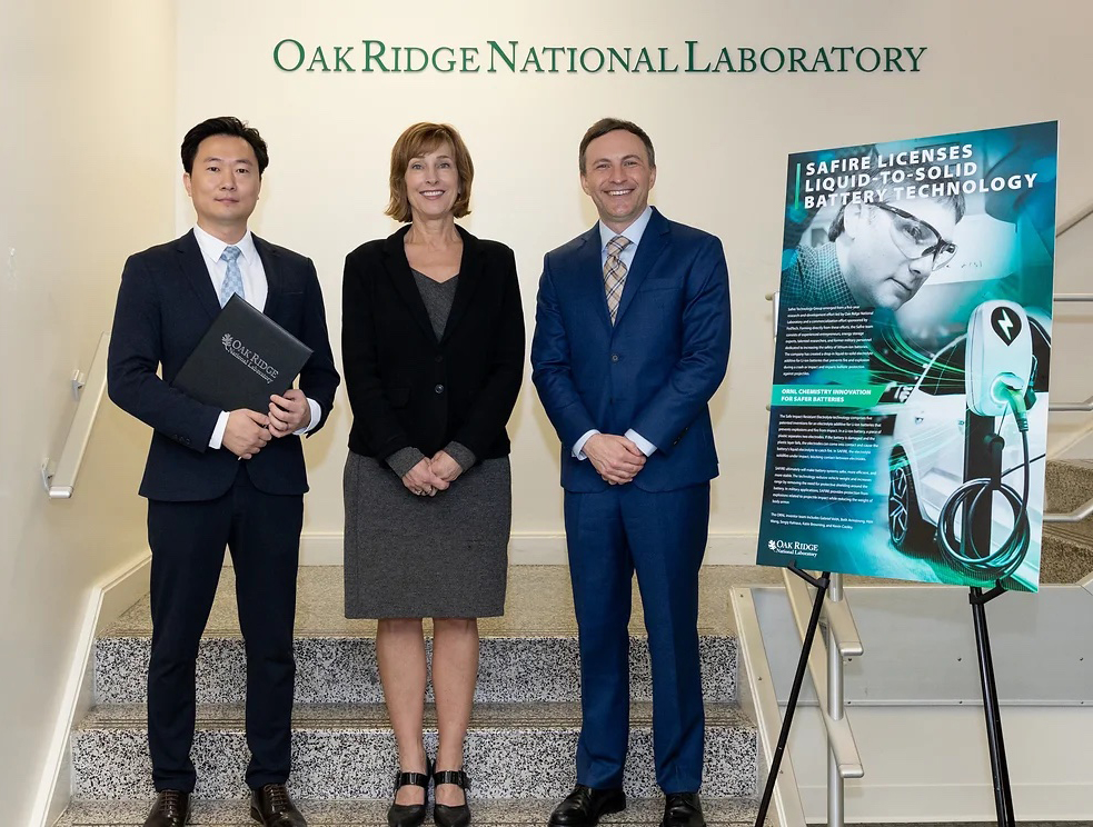 ORNL licenses liquid-to-solid electrolyte technology to startup Safire