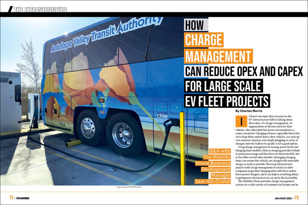 How charge management can reduce OpEx and CapEx for EV fleet projects