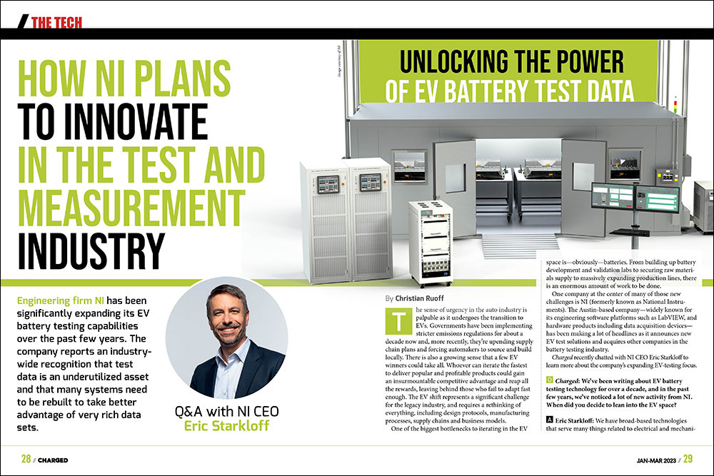 How NI plans to innovate in the EV test and measurement industry and unlock the power of data