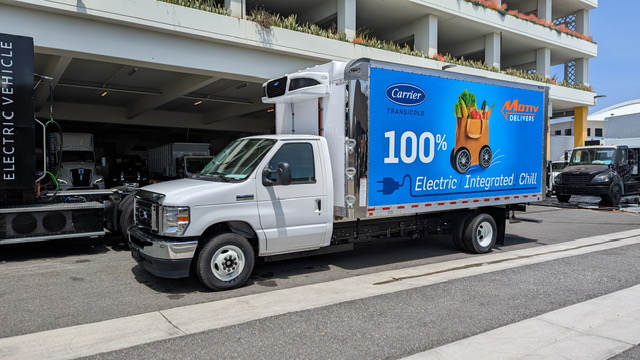 Motiv Power Systems pilots refrigerated electric truck, receives order for 30 electric vans