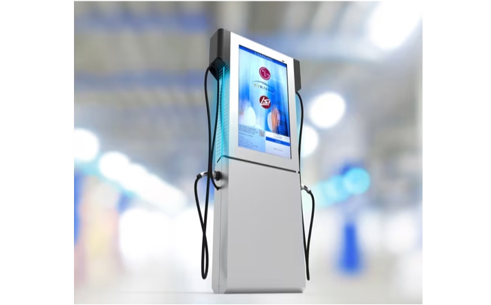 LG unveils new digital signage display for EV charging stations