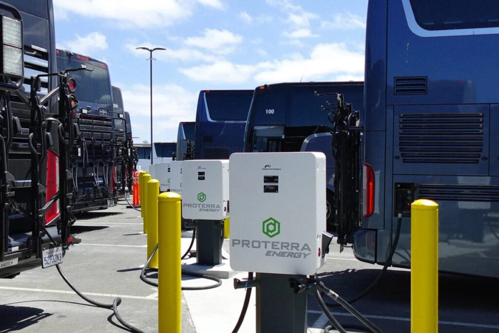 ABC and Proterra’s new charging hub can charge 40 electric motorcoaches