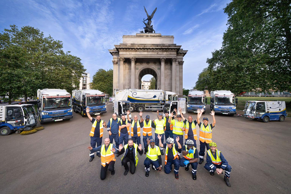 London electric waste-collection fleet is powered by waste it collects