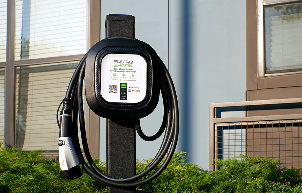 EnviroSpark partners with AD1 Global to provide EV charging for hotel guests